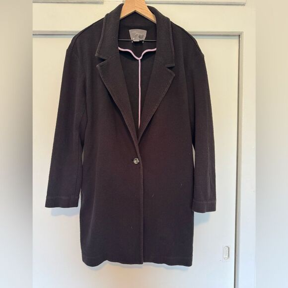 Anthropologie Black Oversized Blazer Small - Picture 1 of 5